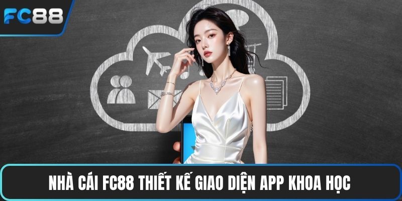 Nhà cái FC88 thiết kế giao diện app khoa học